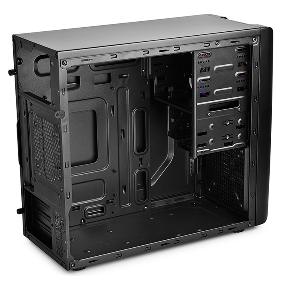 Кутия Case mATX SMARTER - Black, USB3.0