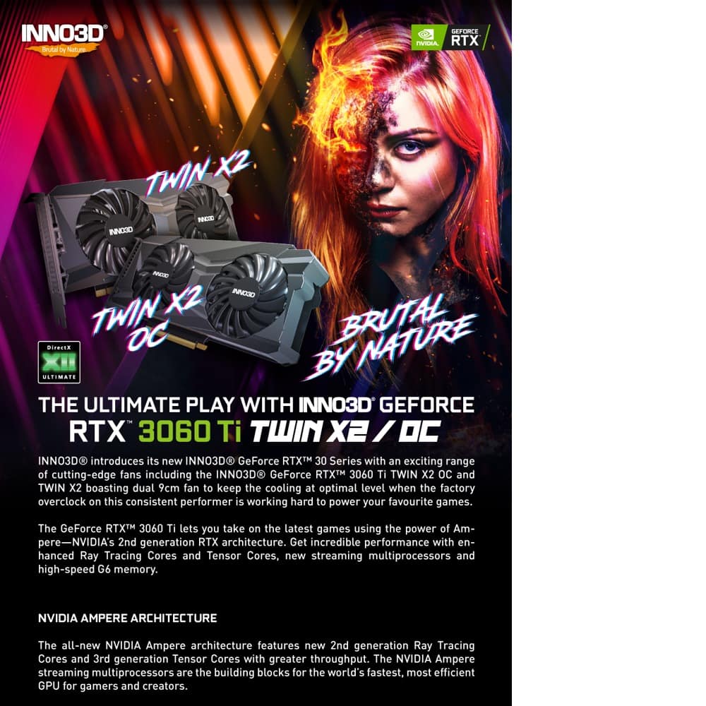Inno3D GeForce RTX 3060 Ti Twin X2 OC LHR