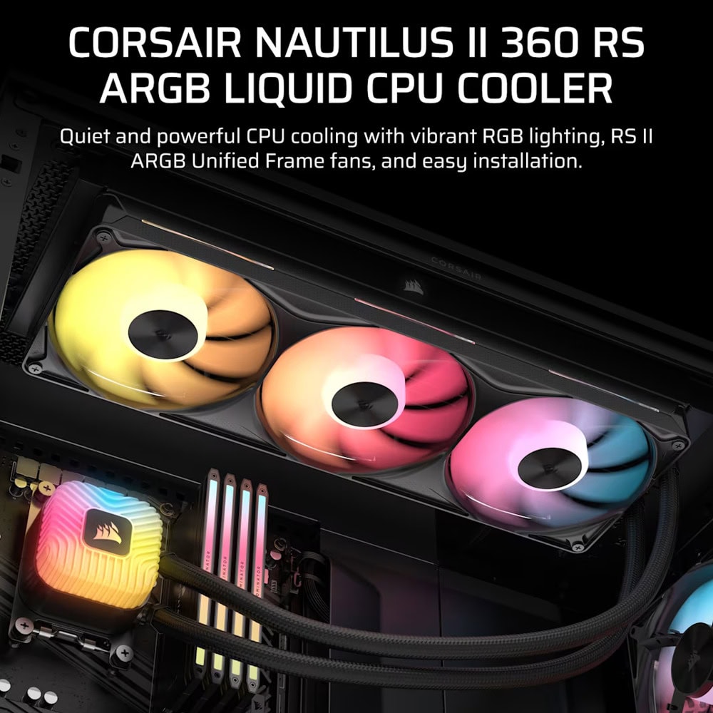 CORSAIR NAUTILUS II 360 RS ARGB | JAR Computers CORSAIR NAUTILUS II 360 RS ARGB