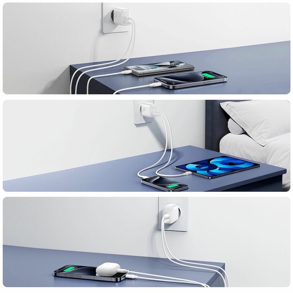 joyroom dual 20w бял