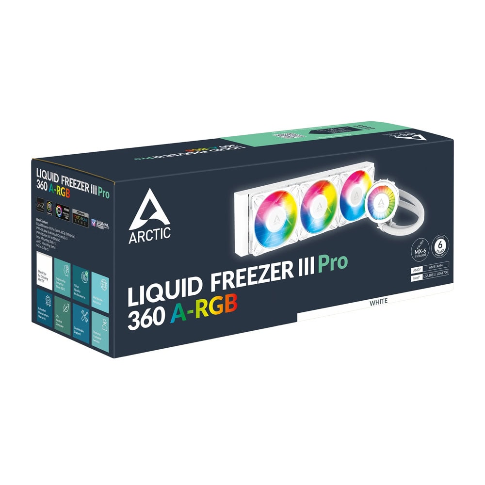 Arctic Liquid Freezer III Pro 360 A-RGB Wh Разопак | JAR Computers Arctic Liquid Freezer III Pro 360 A-RGB Wh Разопак
