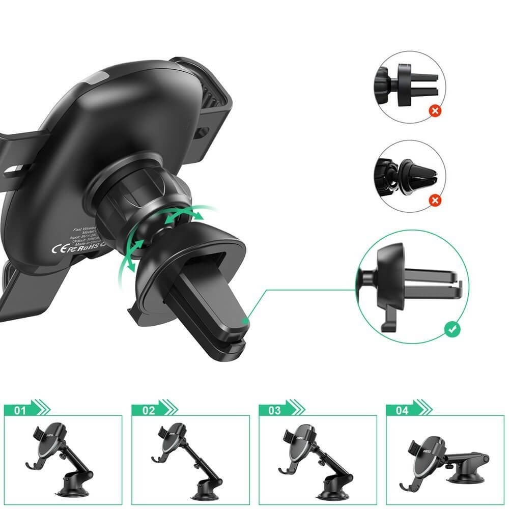 Choetech Gravity Car Wireless Charger Stand T536-S