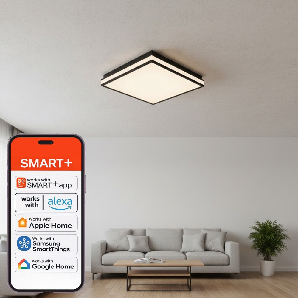 ledvance smart+ matter magnet black 450x450mm