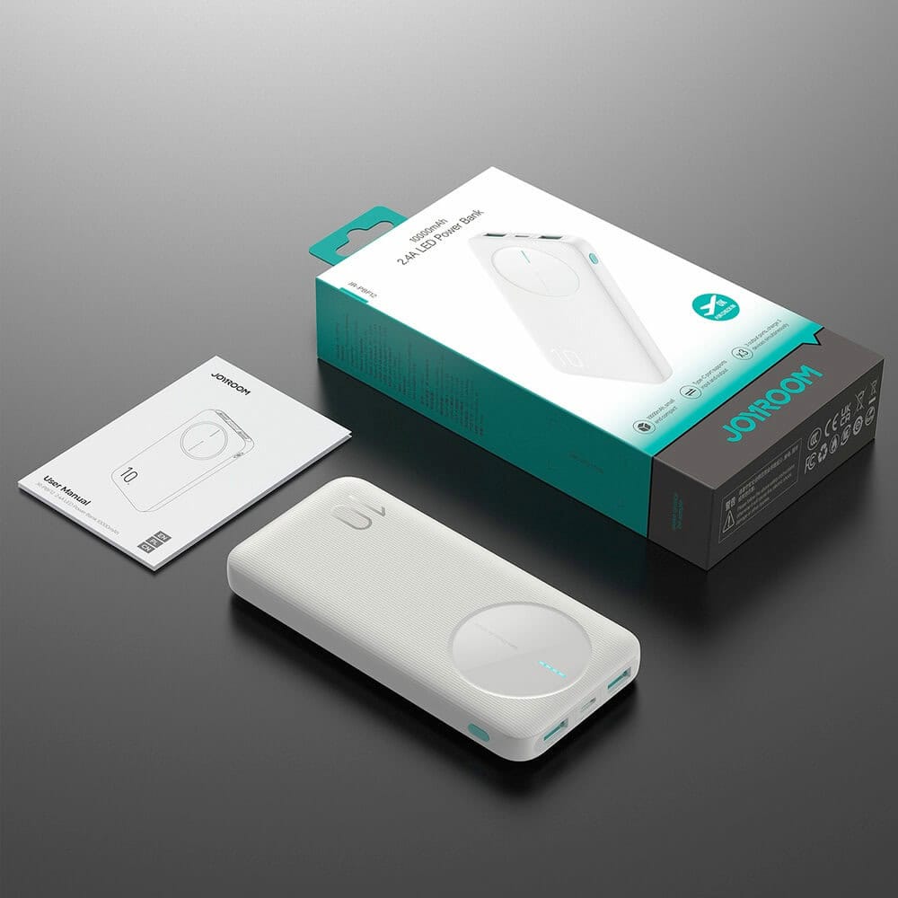 joyroom led power bank 10000mah бял | JAR Computers joyroom led power bank 10000mah бял