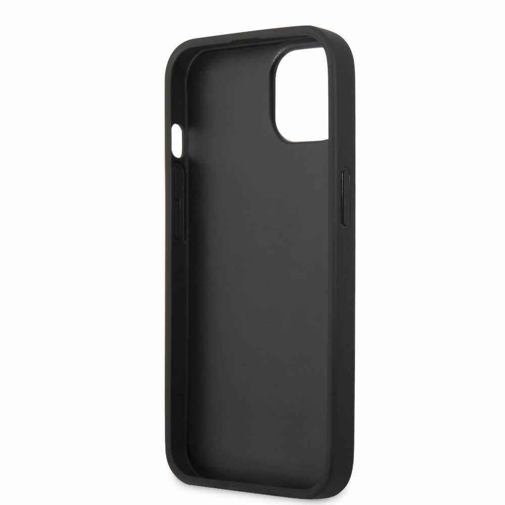 Saffiano Karl Head Leather за iPhone 13 черен