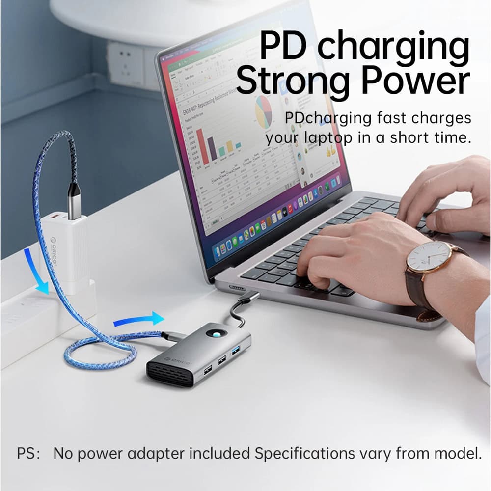 докинг станция orico pw11-6p-gy-ep