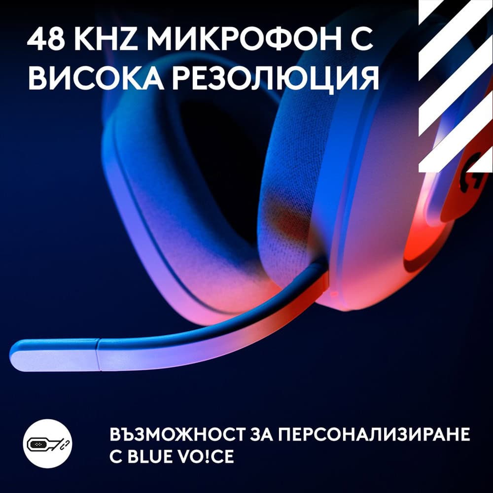 слушалки logitech astro a20 x бели