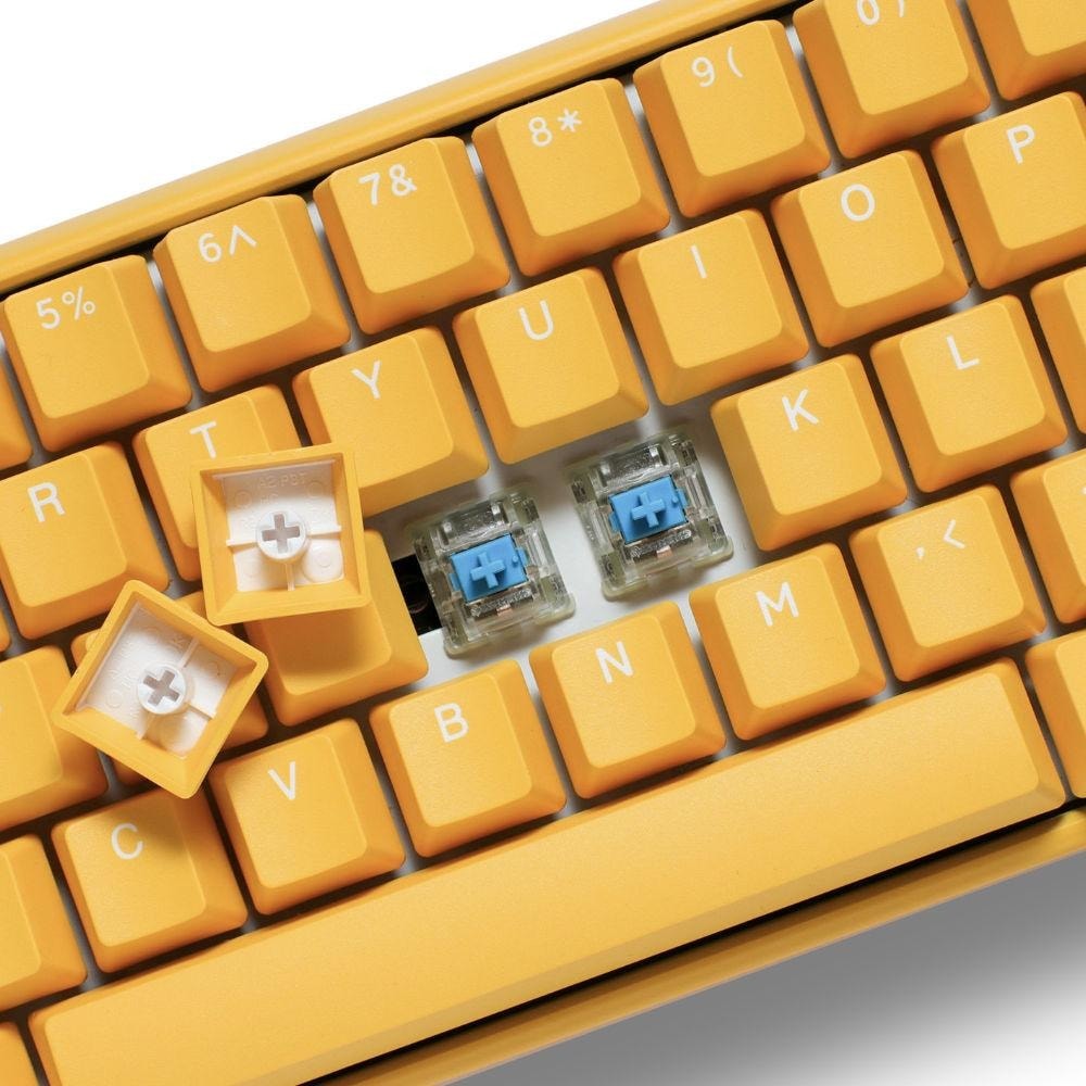 Клавиатура Ducky One 3 Yellow Mini 60 MX Blue