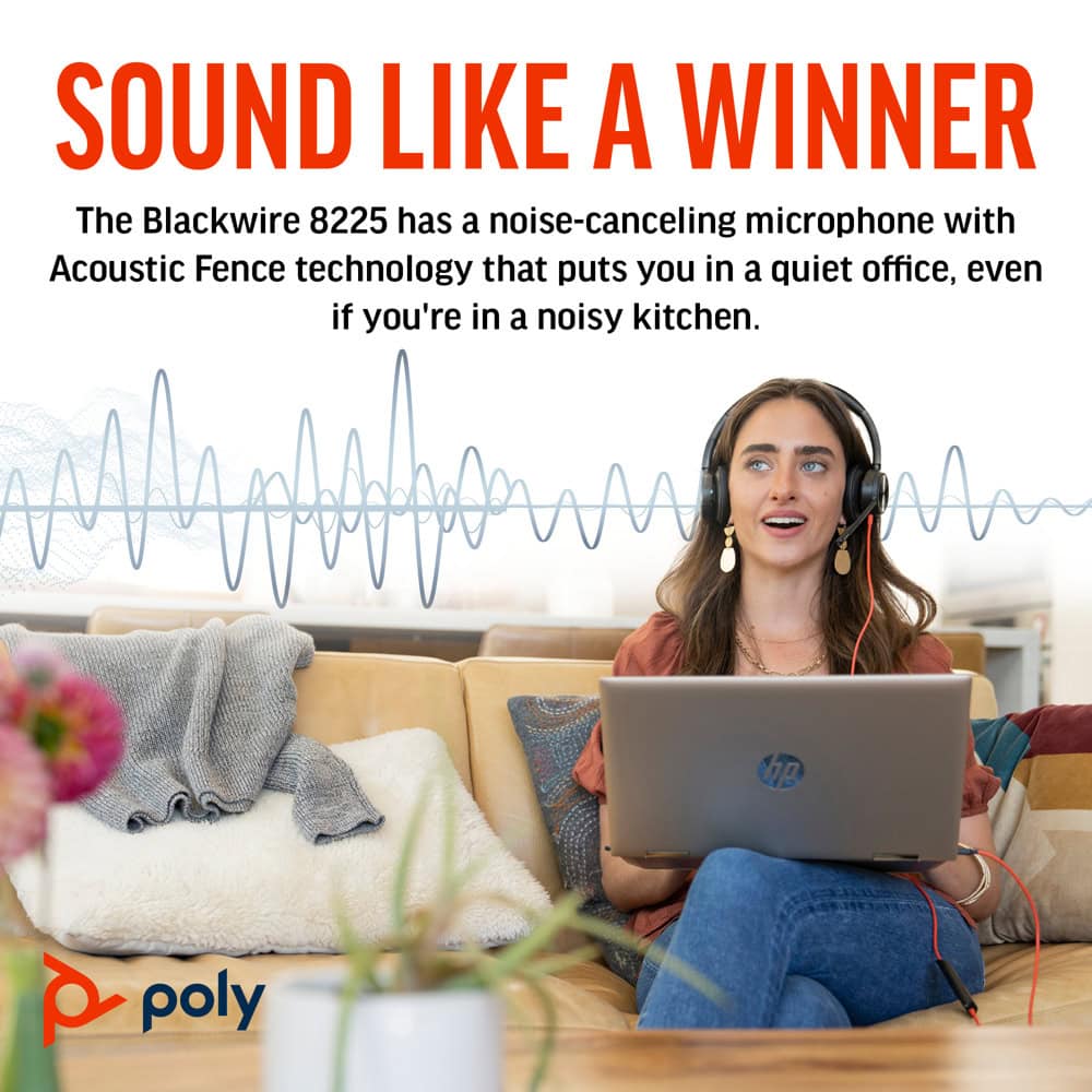 Poly Blackwire 8225 Stereo 8X223AA