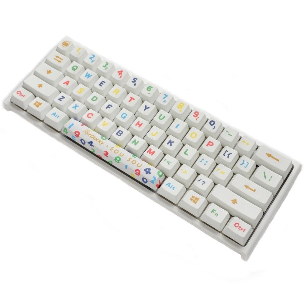 Ducky SOU SOU One 2 Mini White RGB Cherry MX Red