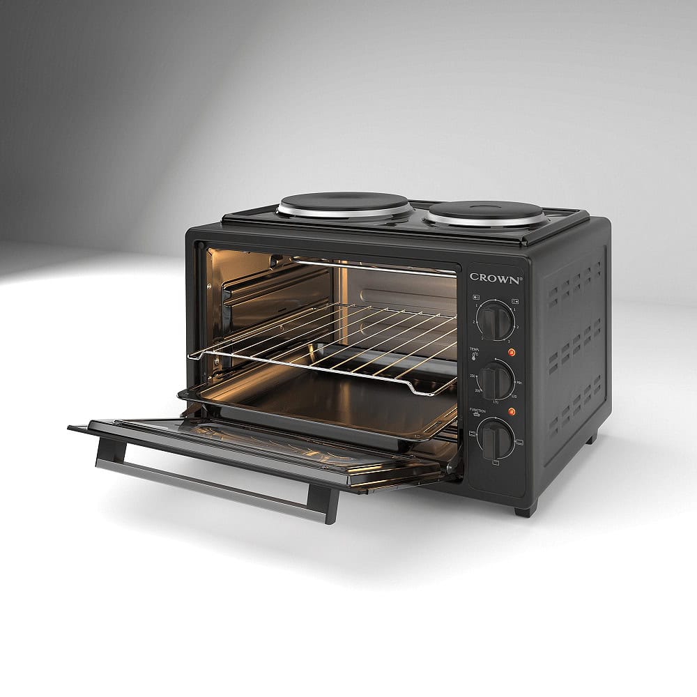мини готварска печка crown cmo-355bf