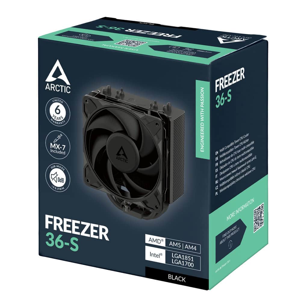 arctic freezer 36-s black acfre00196a