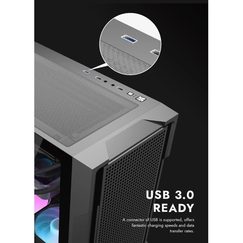 Кутия Darkflash DS900 Mesh черна