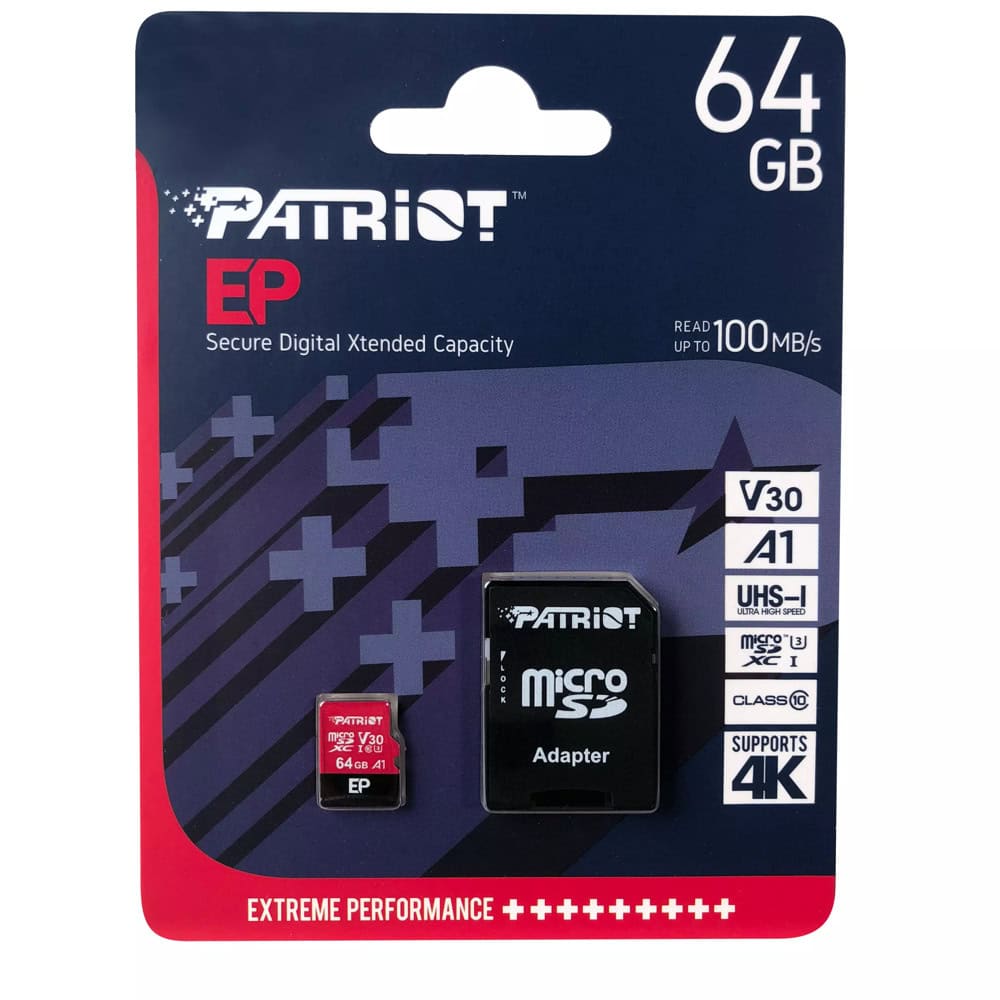 Patriot 64GB microSDXC PEF64GEP31MCX Разопакован п