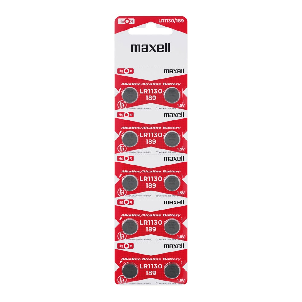 Батерии алкални Maxell LR1130 1.5V 1 бр.