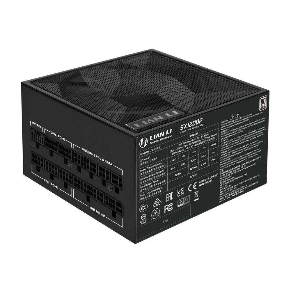 Lian Li SX1200P Black G9P.SX1200P.B000.EU | JAR Computers Lian Li SX1200P Black G9P.SX1200P.B000.EU