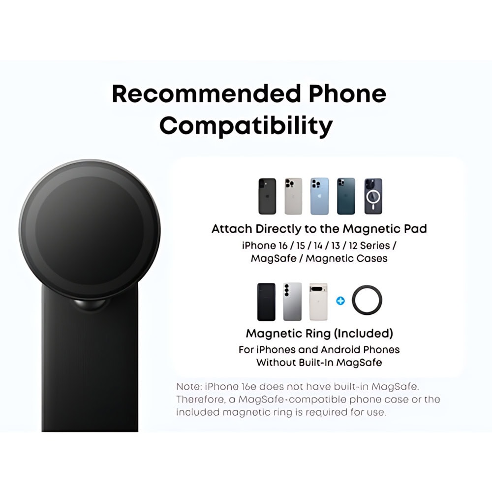 Anker MagGo Magnetic Car Mount with Alloy Bracket | JAR Computers Anker MagGo Magnetic Car Mount with Alloy Bracket
