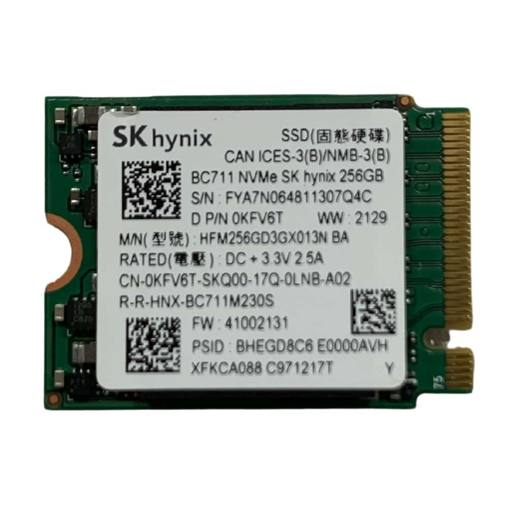 SK Hynix BC711 256GB M.2 2230 Nvme HFM256GD3GX013N