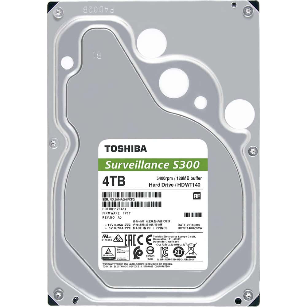 Toshiba S300 Surveillance 4TB HDWT840UZSVA