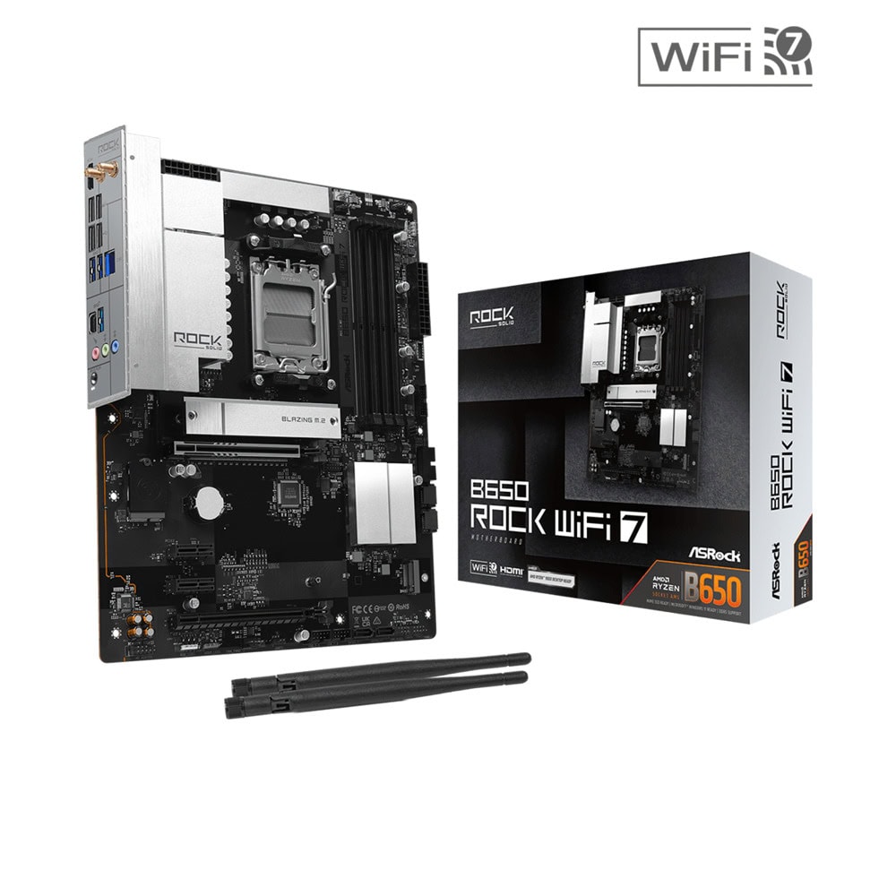 Дънна платка ASROCK B650 ROCK WIFI7 | JAR Computers Дънна платка ASROCK B650 ROCK WIFI7