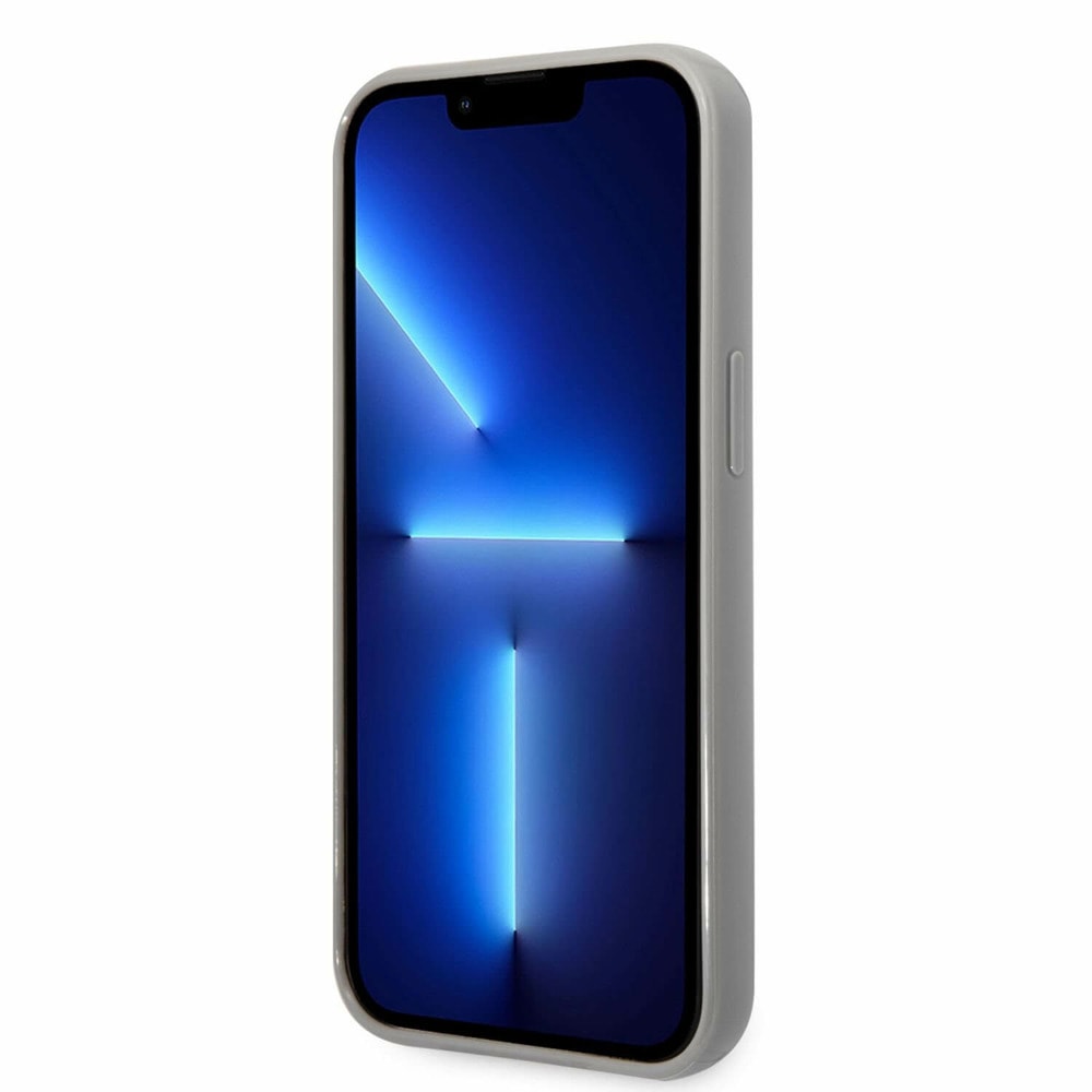 Iridescent Monogram за iPhone 14 Pro сребрист