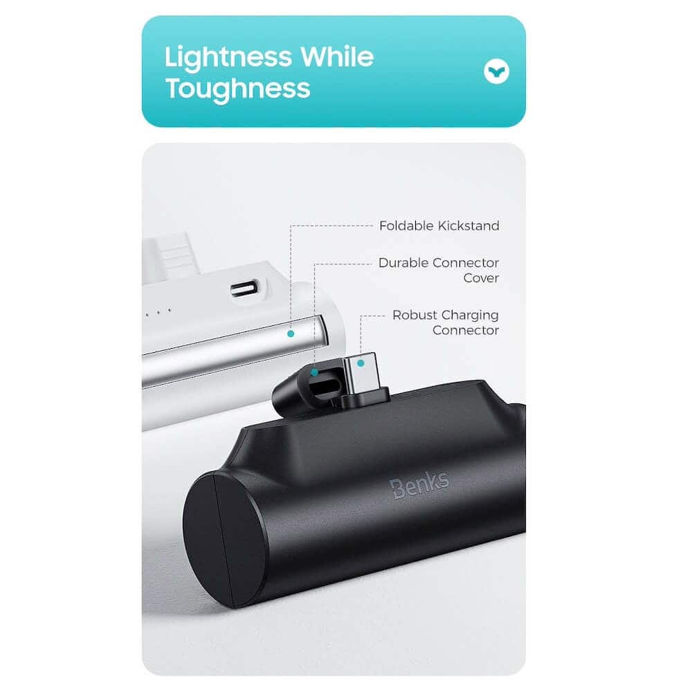 benks pb15 mini 5000mah 10w бял