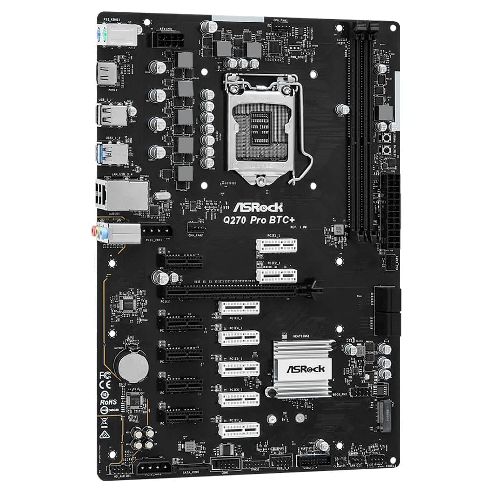 ASRock Q270 Pro BTC+ 90-MXBHM0-A0UAYZ