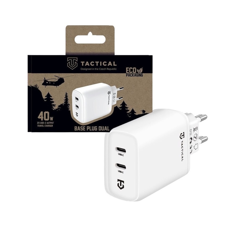 tactical base plug dual travel 40w бял