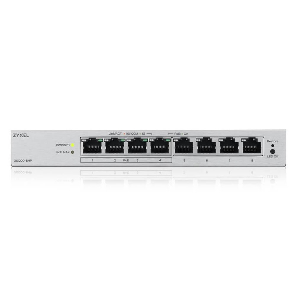 ZyXEL GS1200-8HP v3 | JAR Computers ZyXEL GS1200-8HP v3
