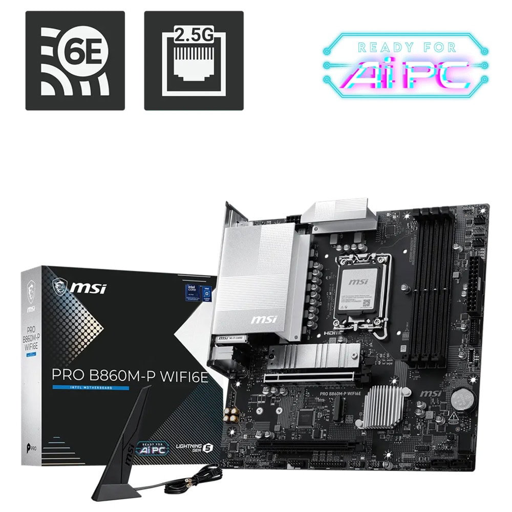 MSI PRO B860M-P WIFI6E 911-7F01-004 | JAR Computers MSI PRO B860M-P WIFI6E 911-7F01-004
