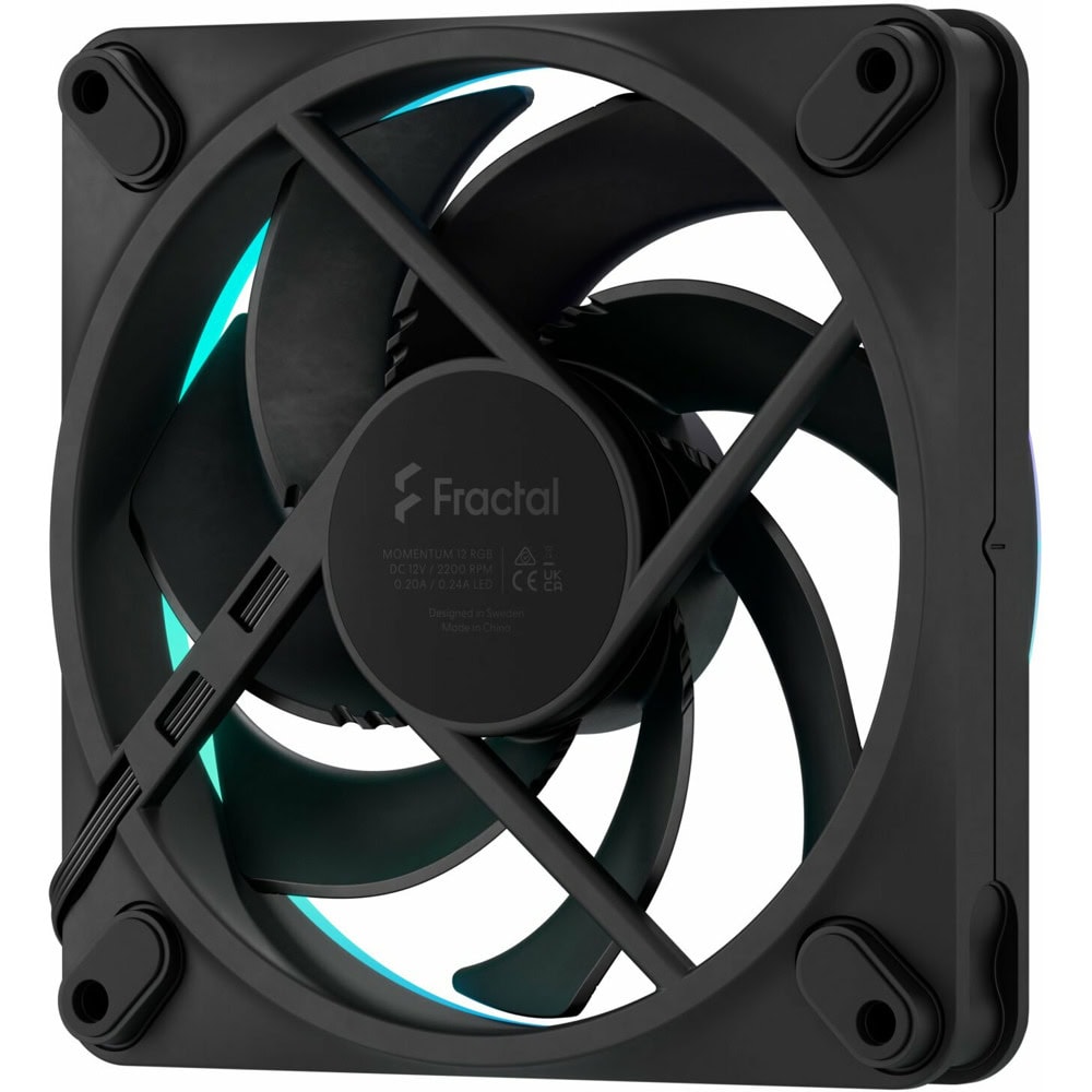 Fractal Design Momentum 12 RGB Black 3-pack