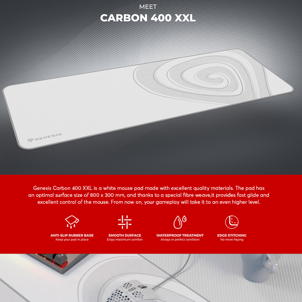 Подложка за мишка Genesis Carbon 400 XXL NPG-1860