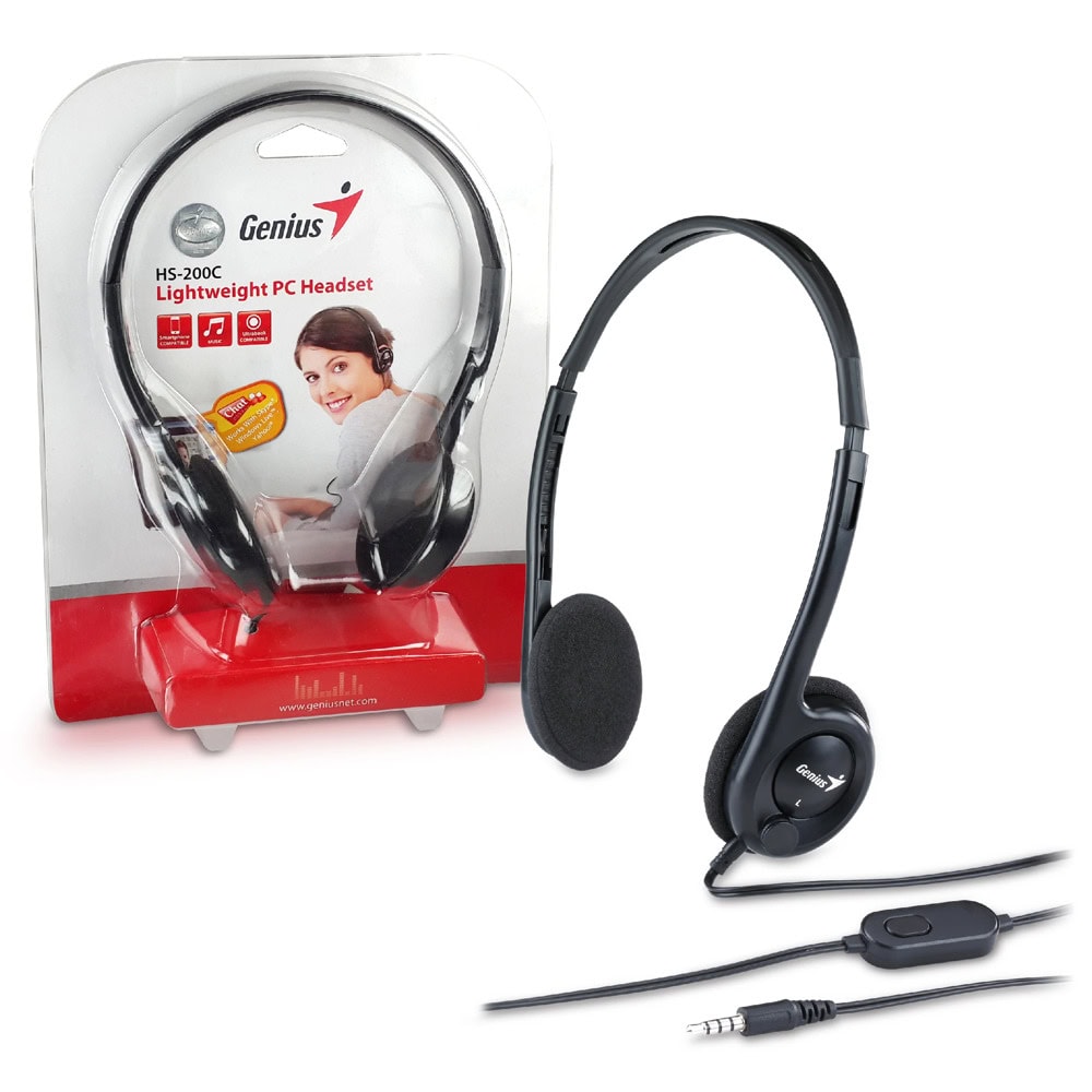 Слушалки Genius HS-200C черни