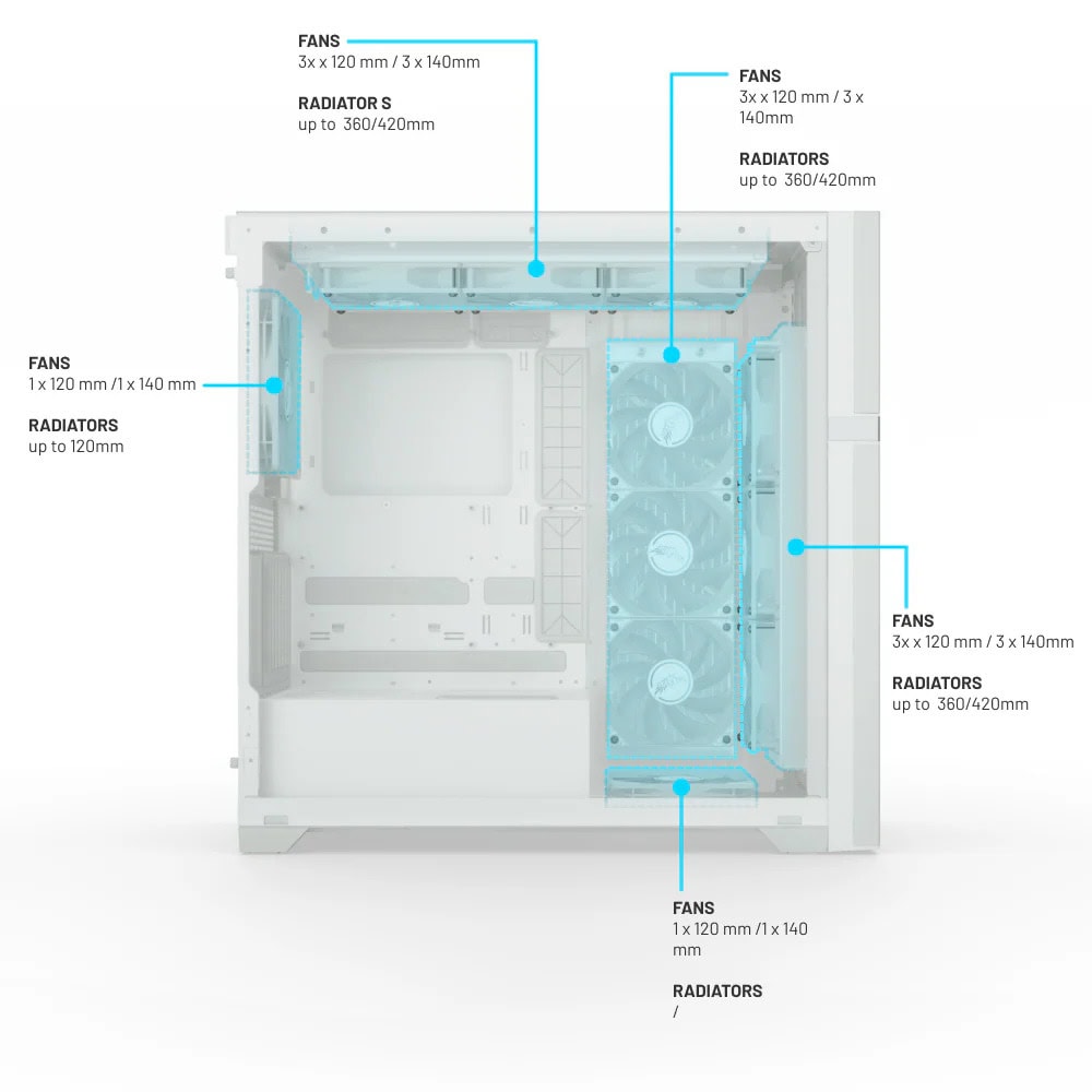 Valkyrie VK-02 White VK-CASE02LCDW