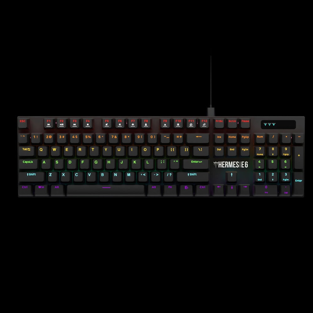 Gamdias Hermes E6 2-in-1 combo Black