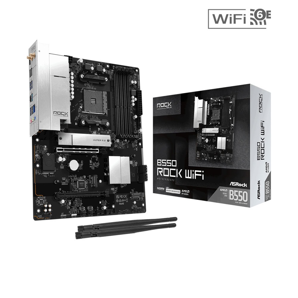 Дънна платка ASRock B550 Rock WiFi | JAR Computers Дънна платка ASRock B550 Rock WiFi