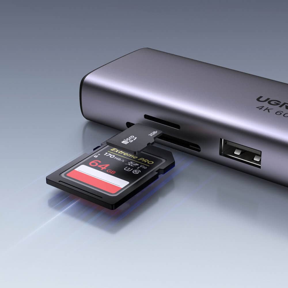 Ugreen 6-in-1 USB-C Hub 4K 60Hz CM512