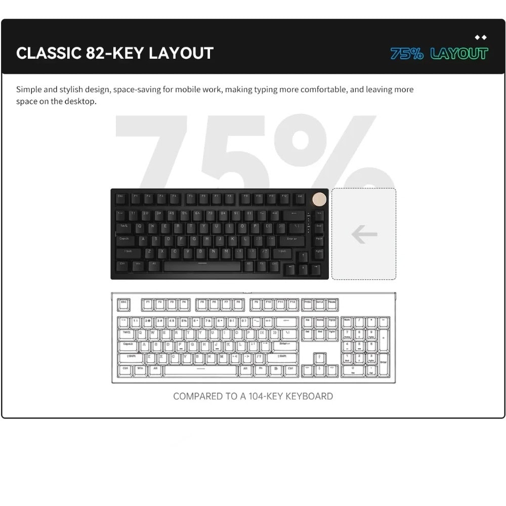 Клавиатура VGN N75 PRO син/сив