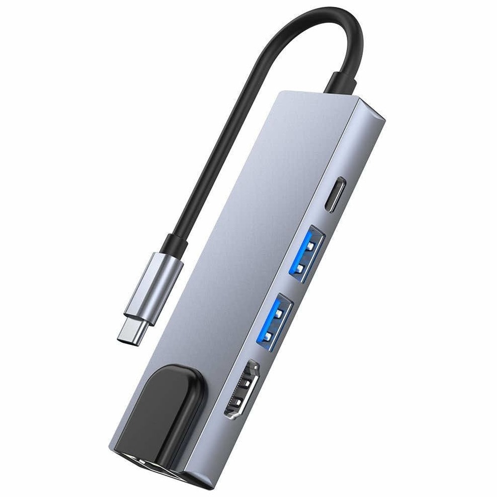 Tech-Protect USB-C Hub 5in1 v3 THP808GRY