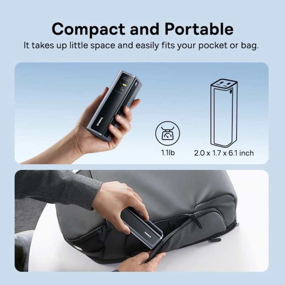 baseus energeek gp12 power bank тъмносив