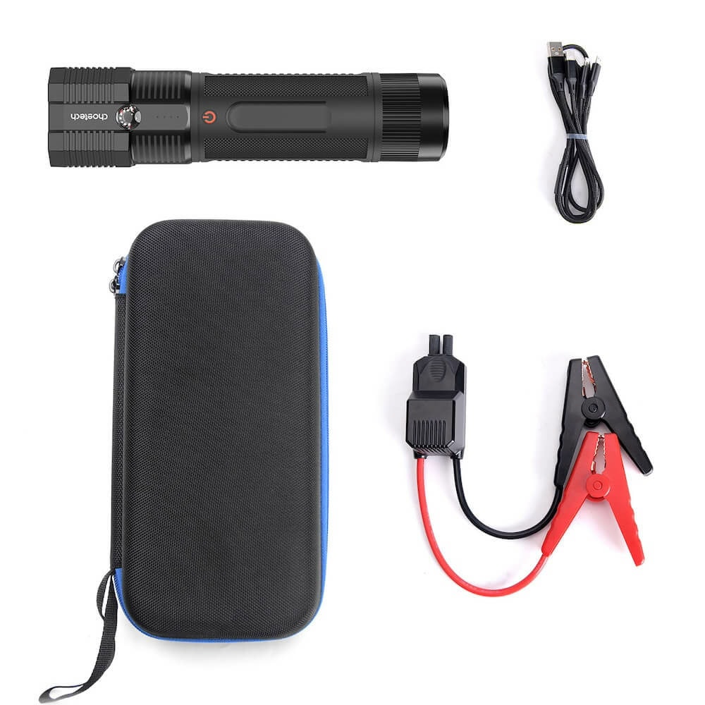 choetech car jump starter with power bank черен