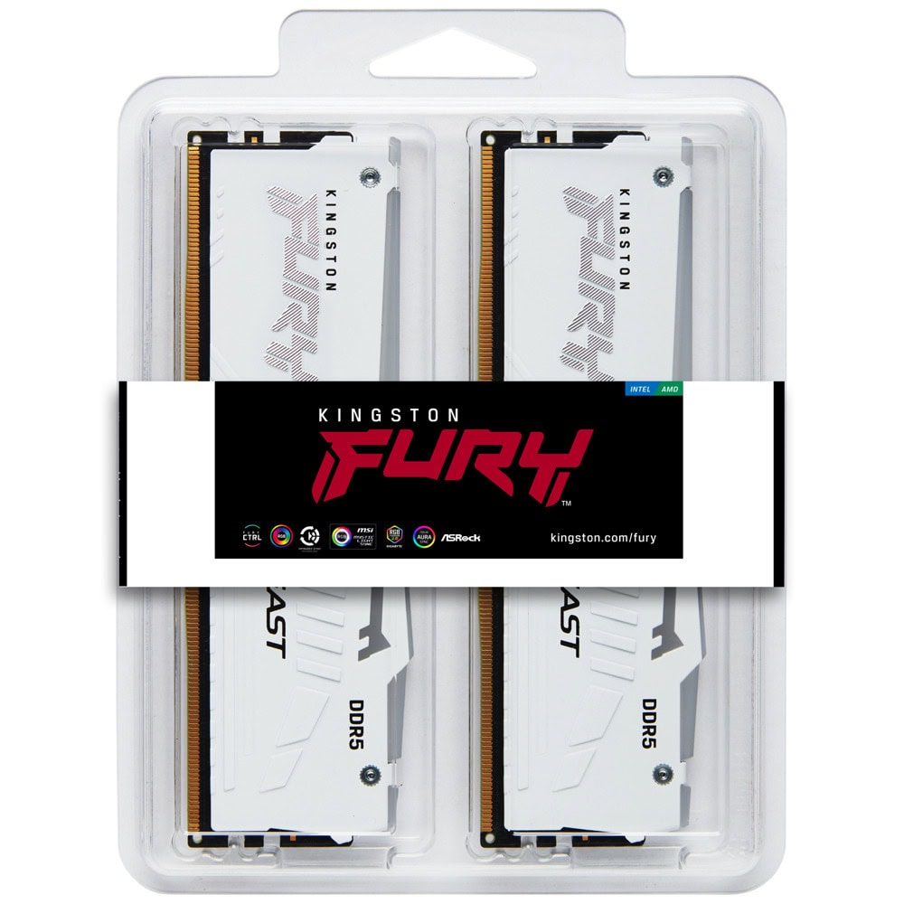 Kingston Fury Beast White RGB 2x16GB DDR5-6000MHz