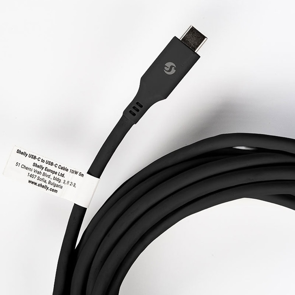 Shelly USB-C to USB-C 100W 5m Black