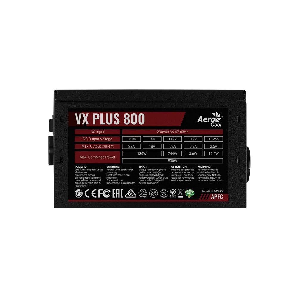 Захранване AeroCool VX PLUS Stealth 800