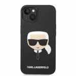Liquid Silicone Karl Head за iPhone 14 Plus черен