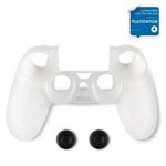 Spartan Gear Silicon Skin + thumb grips DS4 transp