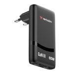 verbatim fold 'n' go gan charger black 32354
