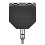 jack 3.5mm м към 2x jack 3.5mm ж