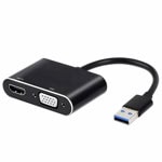 DeTech USB 3.0 to HDMI+VGA 17843