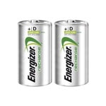 energizer accu recharge power plus d 2 pack